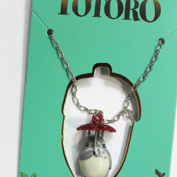 Studio Ghibli My Neighbor Totoro Bling Umbrella Necklace - Picture 2 of 5